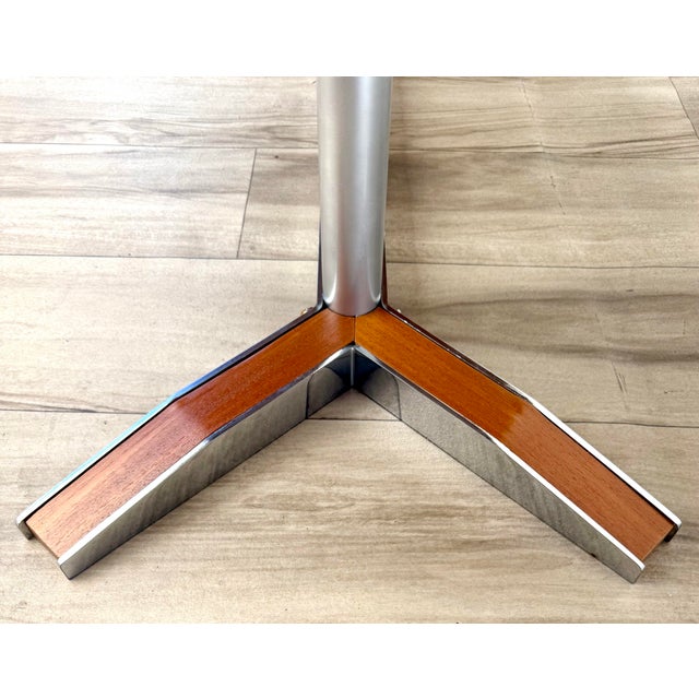 1960s Mid-Century Modern Oval Wood & Ceramic Tile Coffee Table For Sale In Los Angeles - Image 6 of 16