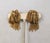 Vintage 1971 Signed Napier Goldtone Fringe Clip Earrings-2 Pieces For Sale In Philadelphia - Image 6 of 9
