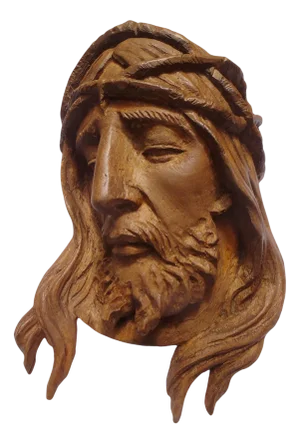 Antique Hand Carved Jesus Christ Wooden Figure, 1890s