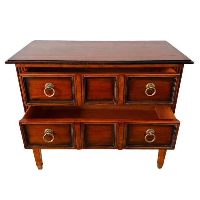 Neoclassical Neoclassical French-Style Cherry 2-Drawer Server Chest by Hickory White For Sale - Image 3 of 9