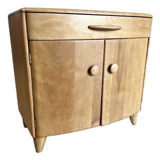 Mid Century Modern Curved Front Heywood Wakefield Cabinet For Sale