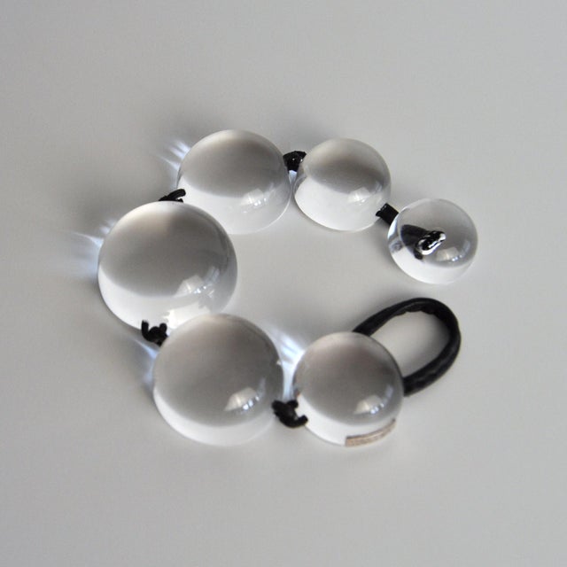 Modernist Bracelet in Acrylic and Leather from Monies, Denmark, 2000s For Sale - Image 4 of 13