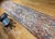 Antique Persian Malayer Runner Rug, Hand-Knotted Wool, Geometric Pattern, 4x20, Ivory & Blue For Sale - Image 4 of 14