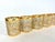 Mid-Century Modern Vintage Imperial Glass Co. “Shoji” Gold Gilt Trellis Pattern Rocks Glasses - Set of 8 For Sale - Image 3 of 7