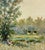 Maurice Monnard Impressionist Riverside Landscape with Seated Figures, 1970s For Sale - Image 12 of 12