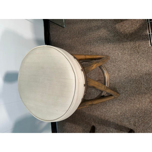 Mid 20th Century Mid Century Modern Bamboo Barstool For Sale - Image 4 of 12