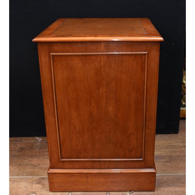 Regency Walnut Filing Cabinet or Chest Drawers For Sale - Image 5 of 8