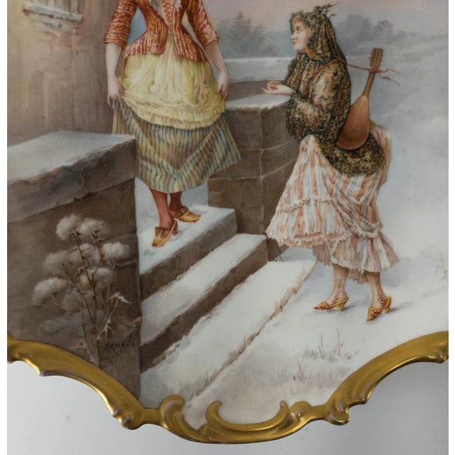 French Sevres Porcelain Wall Plaque Signed Armand For Sale In New York - Image 6 of 13