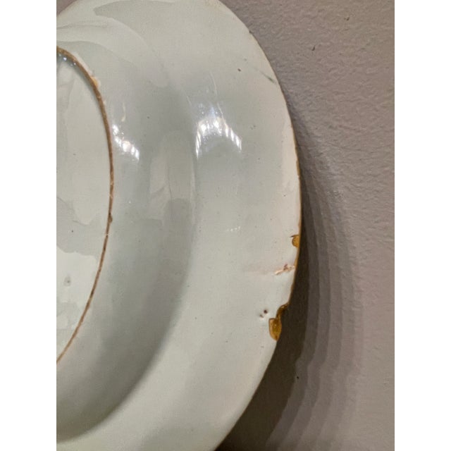 Traditional 18th Century English Delft Tin Glaze Faience Polychrome Plate For Sale - Image 3 of 10