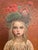 Poppy by Andrada Trapnell | Oil on board Portrait of a girl with flowers and a nest in her hair. For Sale