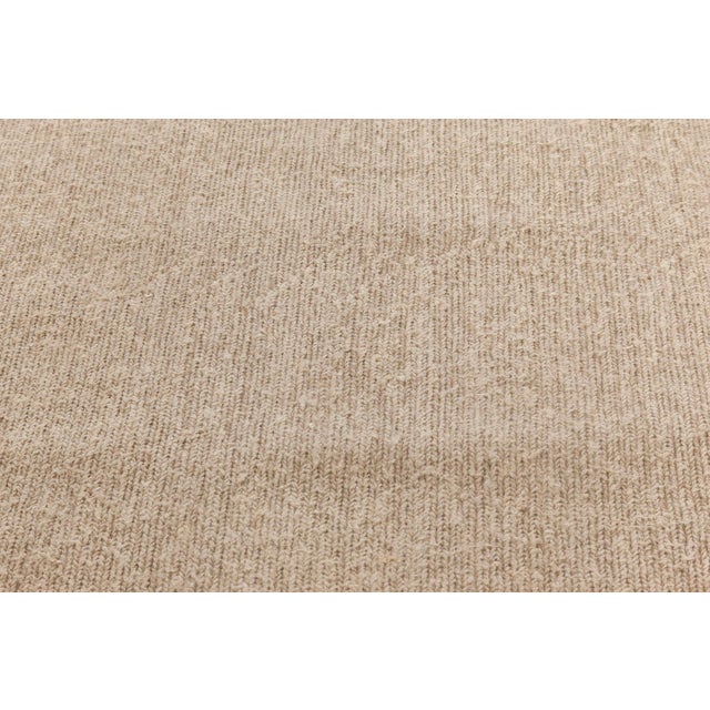 Modern Brown Flat Weave Wool Rug by Doris Leslie Blau For Sale - Image 4 of 7