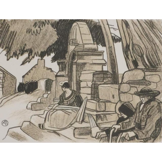 Mathurin Meheut, Rest After the Ceremony, 1937, Engraving For Sale - Image 8 of 8
