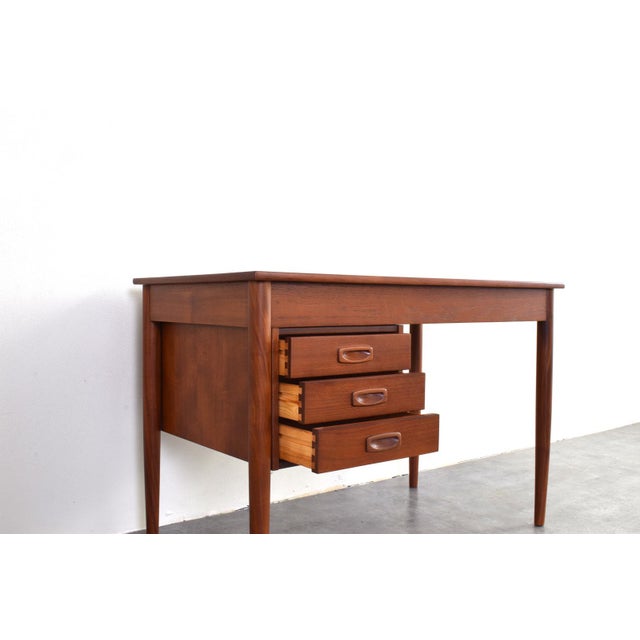 Mid-Century Modern Danish Teak Executive Desk, 1960s For Sale - Image 13 of 17