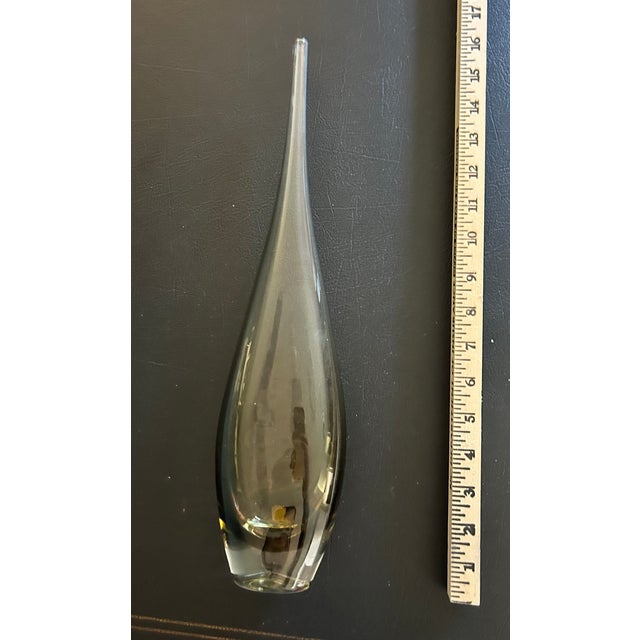 Beautiful MCM Swedish vase with gold foil label!