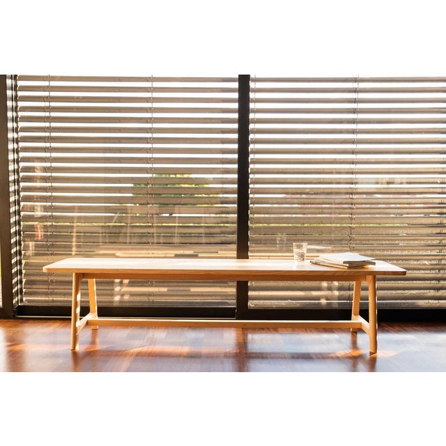 Beige Minimalist Bench by Depping & Jørgensen For Sale - Image 8 of 12
