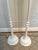 Alberto & Diego Giacometti White Gesso Over Bronze Floor Lamps in the Style Giacometti With Shades - a Pair For Sale - Image 4 of 8