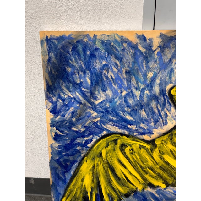 Late 20th Century Mixed Media on Canvas For Sale - Image 5 of 12