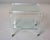 1970s Large Italian Lucite Two-Tier Table on Casters For Sale - Image 5 of 13