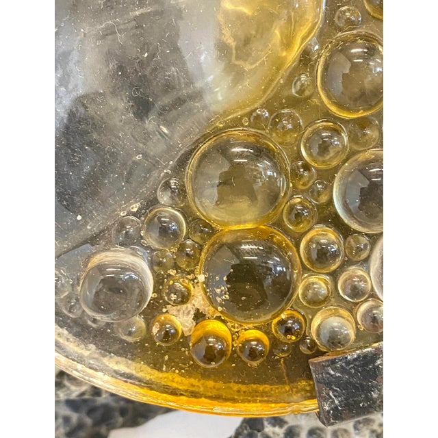 Brutalist Aplique in Glass and Wrought Iron, 1960s For Sale - Image 7 of 13