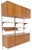 Mid-Century Danish Teak Wall Unit with Records Cabinet and Magazine Rack by Poul Cadovius for Cado, 1960s For Sale