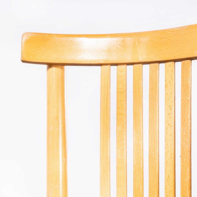 Blonde Bentwood Dining Chairs from TON, 1960s, Set of 9 For Sale - Image 11 of 14