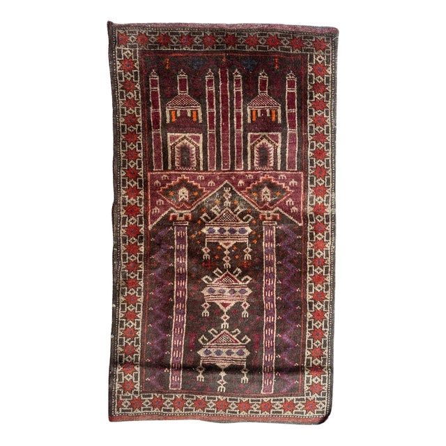 Mid-Century Tribal Baluch Rug from Bobyrugs, 1960s For Sale