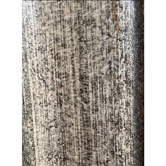 Textural Serenity: Jacobson's Three Little Trees. Oil Painting For Sale - Image 9 of 13