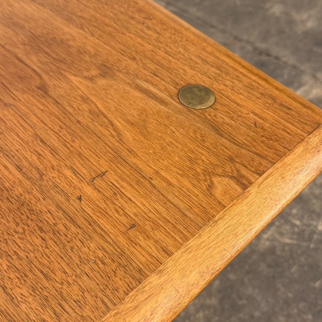 Brown Vintage Dux Side Table – Scandinavian Modern For Sale - Image 8 of 12