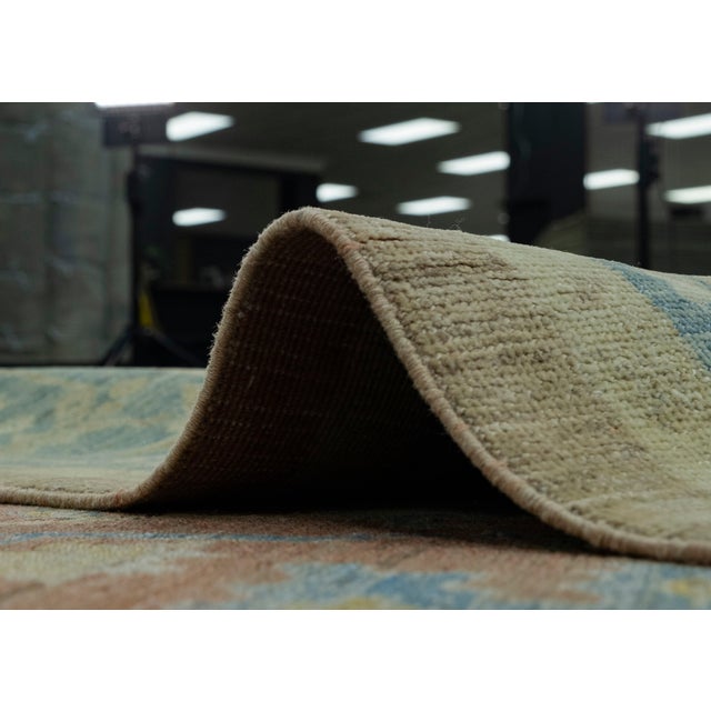 Brown Turkish Oushak Rug 8'3" x 11'3" #18001 For Sale - Image 8 of 8