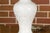 Pair of White Porcelain Vase Table Lamps on Lucite Bases with Textured Décor For Sale - Image 11 of 12