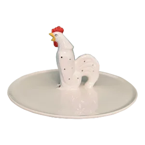 Vintage Art Deco Rooster Hors Devours Tray