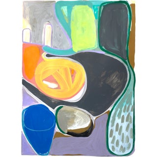 Contemporary Original Colorful Abstract Painting by Sarah Vaaler For Sale