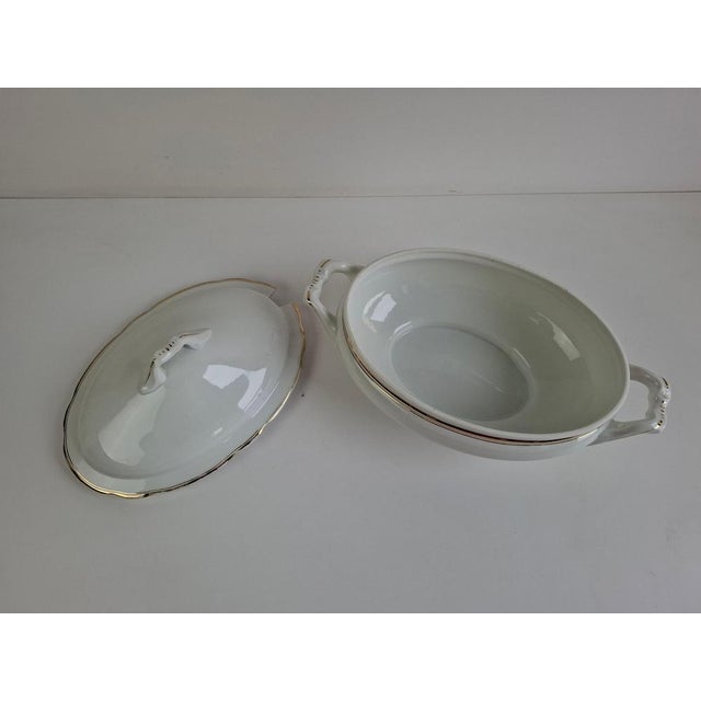 Art Deco Porcelain Soup Tureen by Duchcov Eduard Eichler, Czechoslovak, 1930s For Sale - Image 10 of 18