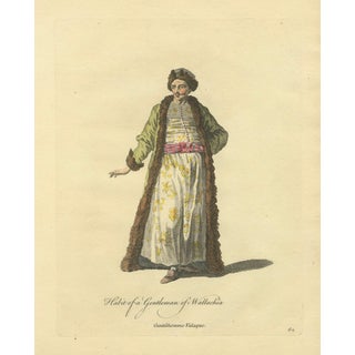 Jefferys, Costume of a Gentleman of Wallachia, Engraving, 1749 For Sale