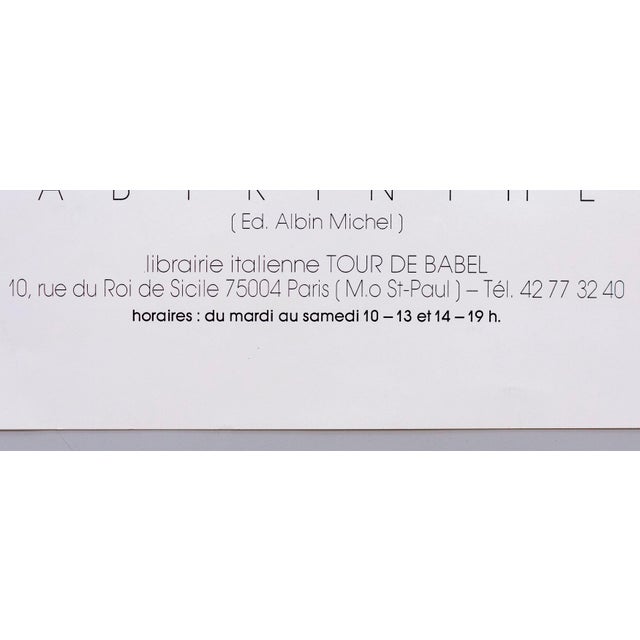 Labyrinths Exhibition Poster by Lorenzo Mattotti, Paris, 1988 For Sale - Image 4 of 5