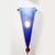 Mid 20th Century Mid-Century Hand-Blown Periwinkle Murano Glass Conical Sconces Signed Cenedese For Sale - Image 5 of 16