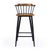 2020s Merrick 30 in. Seat Height Wood and Iron Bar Stool with Spindle Back and Footrest, Natural For Sale - Image 5 of 9