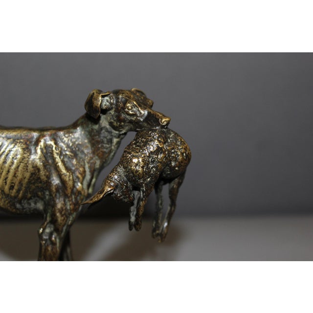 19th Century Greyhound with Hare from Pierre Jules Mene For Sale - Image 10 of 12