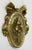 French Provincial Brass Floral Ribbon Door or Wall Embellishment For Sale - Image 3 of 7