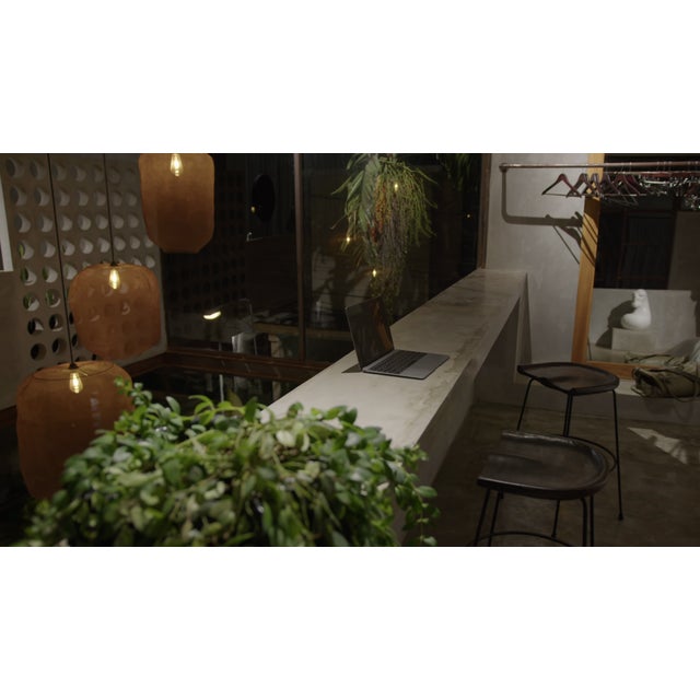 21st Century Handcrafted Knitted Barrel Lamp in Copper Color D50cm For Sale - Image 11 of 12