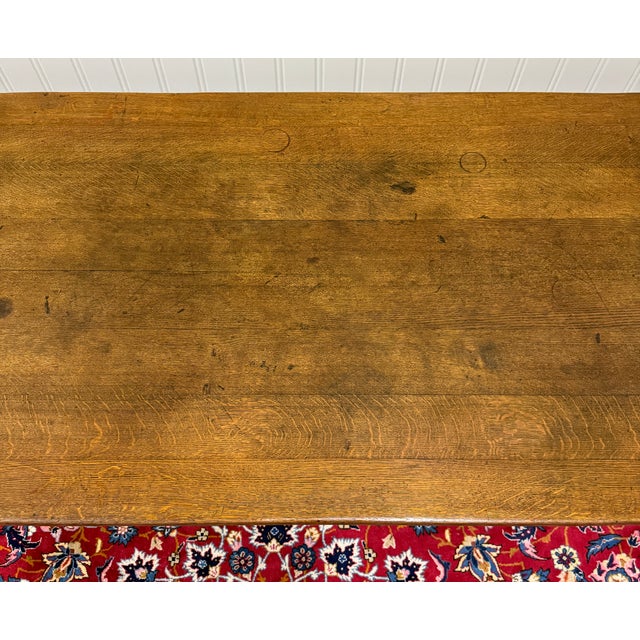 Antique French Renaissance Farmhouse Triple Baluster Dining Table Oak c.1900 For Sale - Image 12 of 18