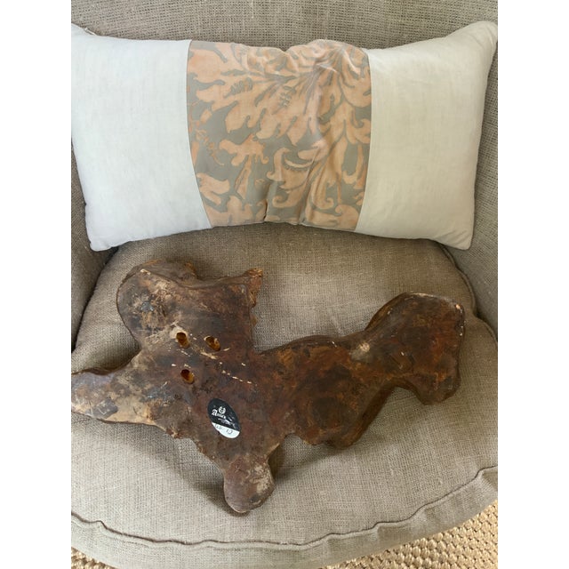 1970s Vintage Gilded Wooden Altar Sculpture Putti, Cherub, Angel For Sale - Image 5 of 6