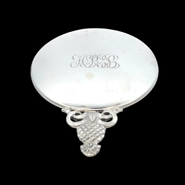 Authentic Tiffany & Co Estate Pineapple Hand Mirror Sterling Silver 58 Grams TIF879 The Rare Authentic Tiffany & Co....