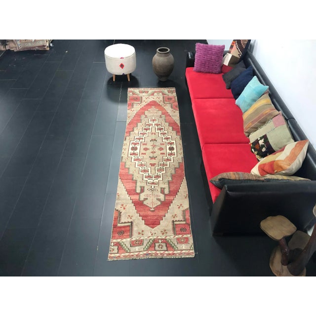 Vintage Traditional Turkish Red Runner For Sale - Image 11 of 11