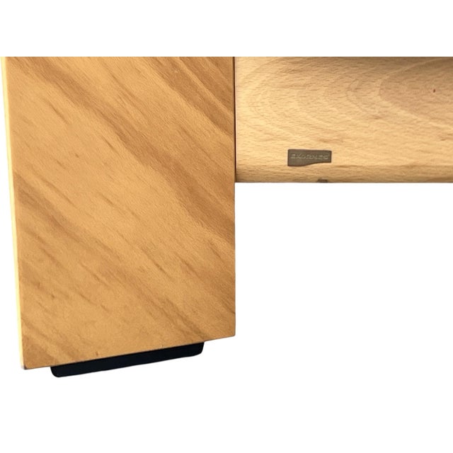 1960s Ekornes Scandinavian Modern Olive Green Leather Sofa With Sculptural Bentwood Frame For Sale - Image 9 of 15