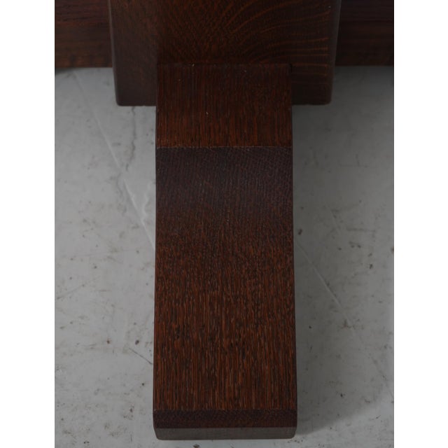 Stickley Mission Oak Arts & Crafts Bistro Table For Sale - Image 10 of 12