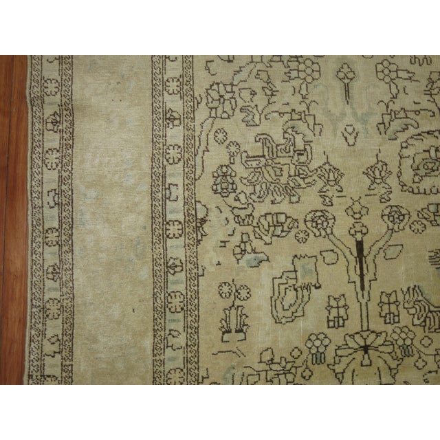 Zabihi Collection Persian Tabriz Room Size Rug For Sale In New York - Image 6 of 11