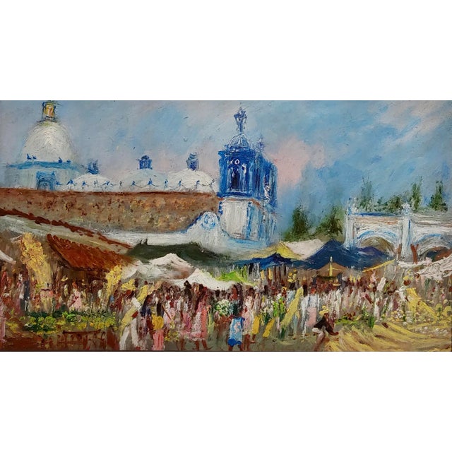 1950s Rodolfo Morales -Art Market in Oaxaca - Oil Painting For Sale - Image 5 of 10