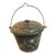 Antique Cast Iron Cook Pot, Cauldron, Bucket, Old Paint For Sale