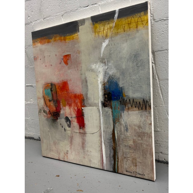 Contemporary Ursula Brenner, Untitled Abstract Acrylic Painting on Canvas For Sale - Image 3 of 4